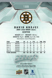 #188 David Krejci Boston Bruins 2019-20 Upper Deck MVP Hockey Card
