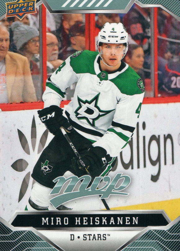 #143 Miro Heiskanen Dallas Stars 2019-20 Upper Deck MVP Hockey Card