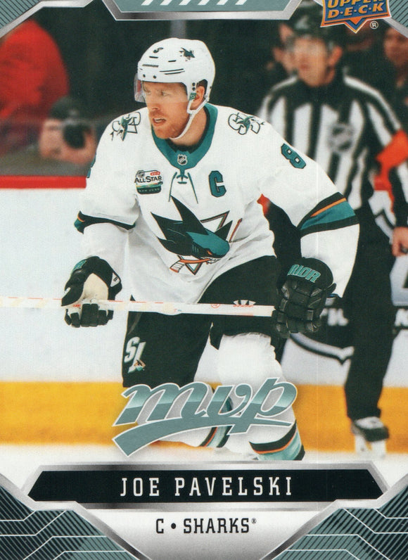 #47 Joe Pavelski San Jose Sharks 2019-20 Upper Deck MVP Hockey Card