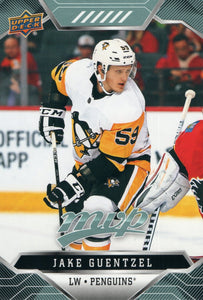 #66 Jake Guentzel Pittsburgh Penguins 2019-20 Upper Deck MVP Hockey Card
