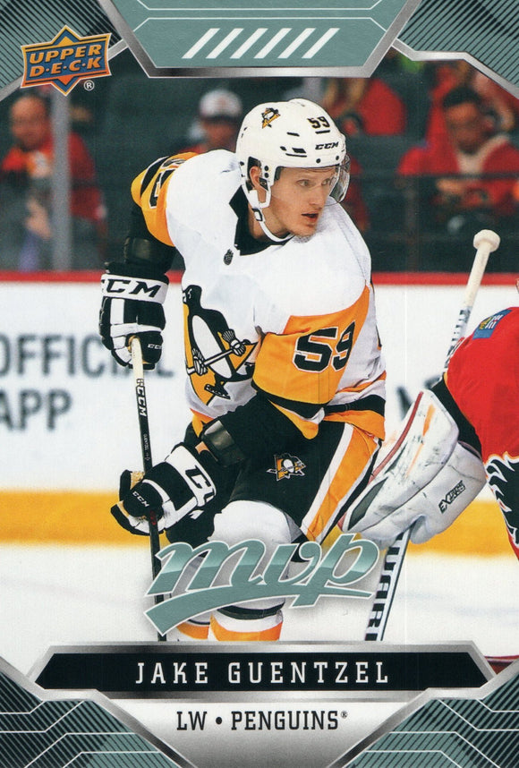 #66 Jake Guentzel Pittsburgh Penguins 2019-20 Upper Deck MVP Hockey Card