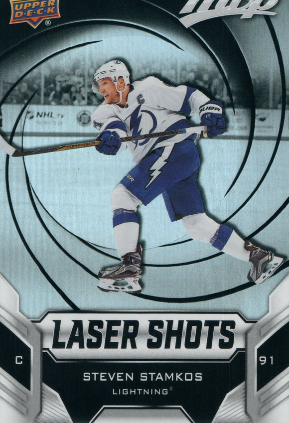 S-2 Steven Stamkos Laser Shots Tampa Bay Lightning 2019-20 Upper Deck MVP Hockey Card