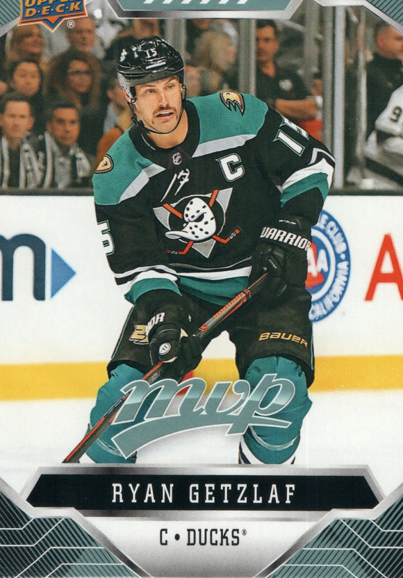 #167 Ryan Getzlaf Anaheim Ducks 2019-20 Upper Deck MVP Hockey Card