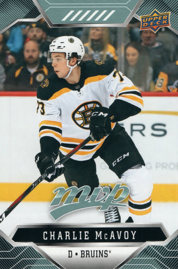 #18 Charlie Mcavoy Boston Bruins 2019-20 Upper Deck MVP Hockey Card