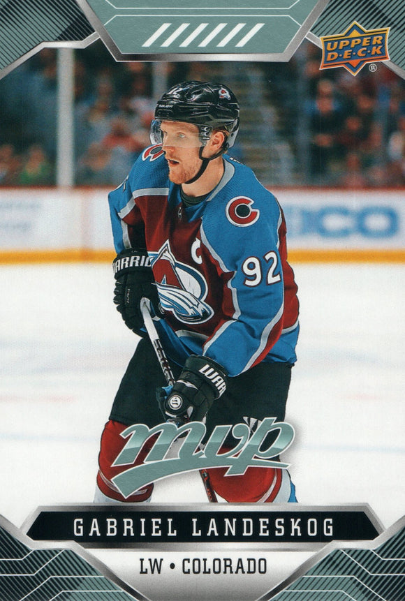 #41 Gabriel Landeskog Colorado Avalanche 2019-20 Upper Deck MVP Hockey Card