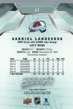 #41 Gabriel Landeskog Colorado Avalanche 2019-20 Upper Deck MVP Hockey Card