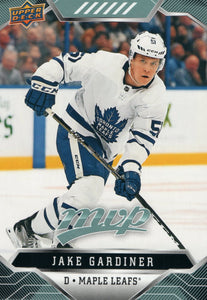 #150 Jake Gardiner Toronto Maple Leafs 2019-20 Upper Deck MVP Hockey Card