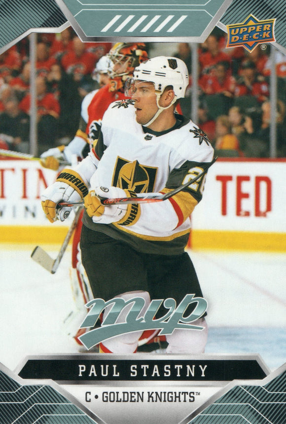 #138 Paul Stastny Vegas Golden Knights 2019-20 Upper Deck MVP Hockey Card