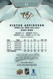 #61 Viktor Arvidsson Nashville Predators 2019-20 Upper Deck MVP Hockey Card