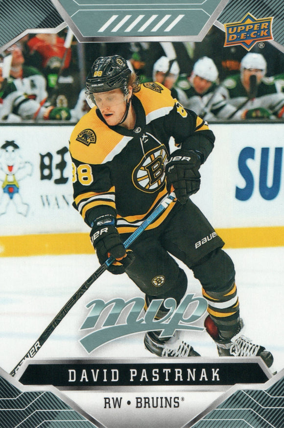#5 David Pastrnak Boston Bruins 2019-20 Upper Deck MVP Hockey Card
