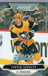 #169 Justin Schultz Pittsburgh Penguins 2019-20 Upper Deck MVP Hockey Card