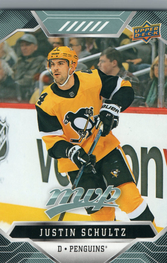 #169 Justin Schultz Pittsburgh Penguins 2019-20 Upper Deck MVP Hockey Card