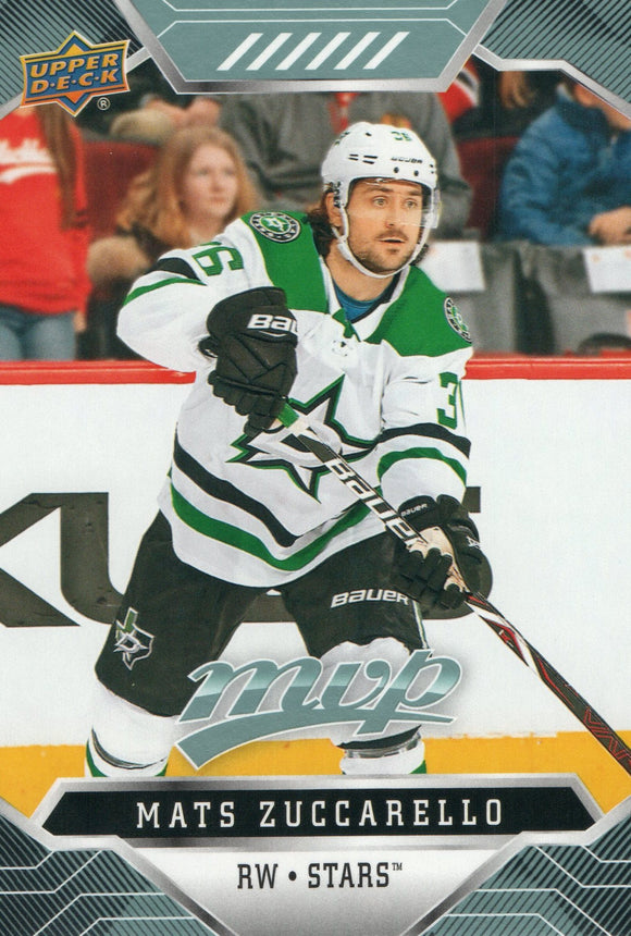 #118 Mats Zuccarello Dallas Stars 2019-20 Upper Deck MVP Hockey Card