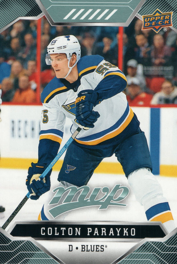 #193 Colton Parayko St Louis Blues 2019-20 Upper Deck MVP Hockey Card