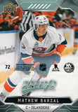 #72 Mathew Barzel Puzzle Piece New York Islanders 2019-20 Upper Deck MVP Hockey Card
