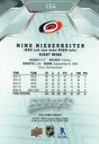 #104 Nino Niederreiter Carolina Hurricanes 2019-20 Upper Deck MVP Hockey Card