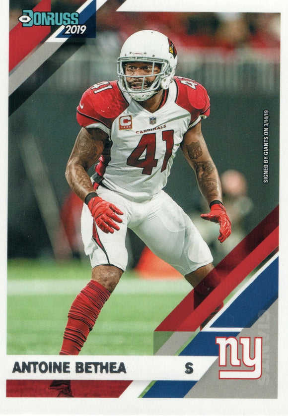 #13 Antoine Bethea New York Giants 2019 Donruss Football  Card