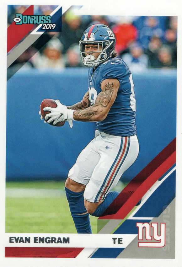 #182 Evan Engram New York Giants 2019 Donruss Football  Card