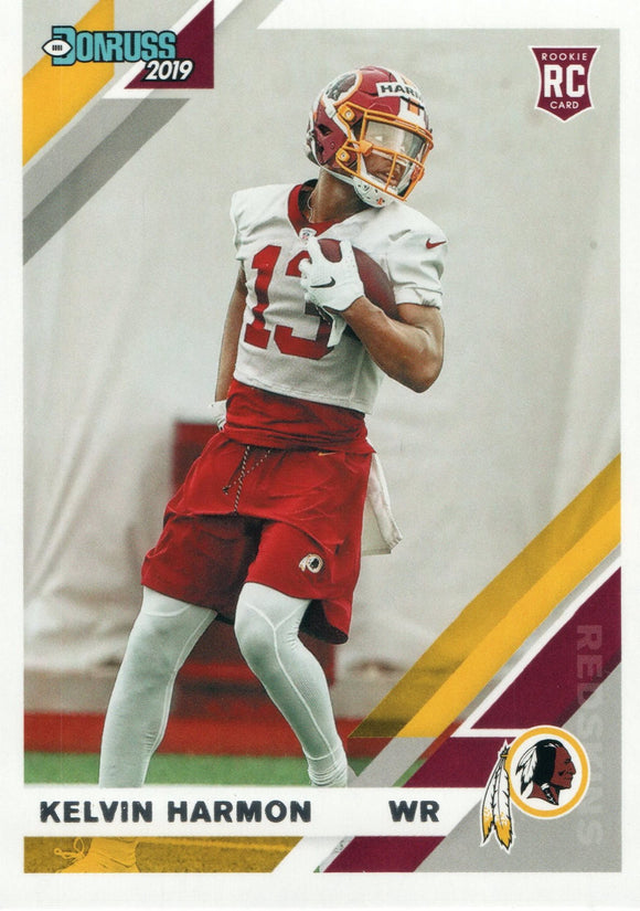 #299 Kelvin Harmon Rookie Washington Redskins 2019 Donruss Football  Card