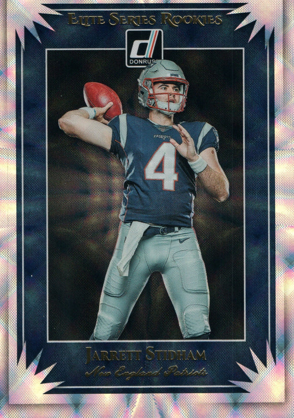 ESR-7 Jarrett Stidham Elite Series Rookies New England Patriots 2019 Donruss Football  Card