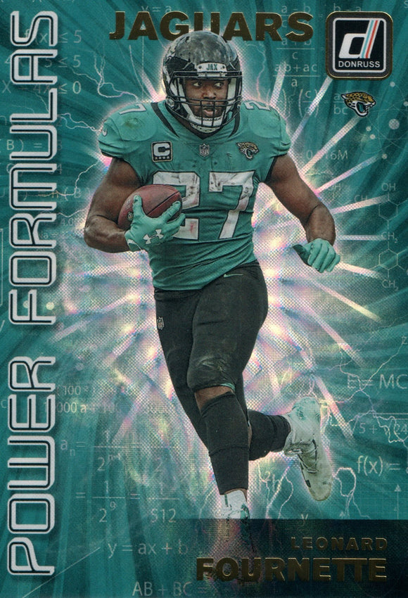 PF-17 Leonard Fournette Power Formulas Jacksonville Jaguars 2019 Donruss Football  Card