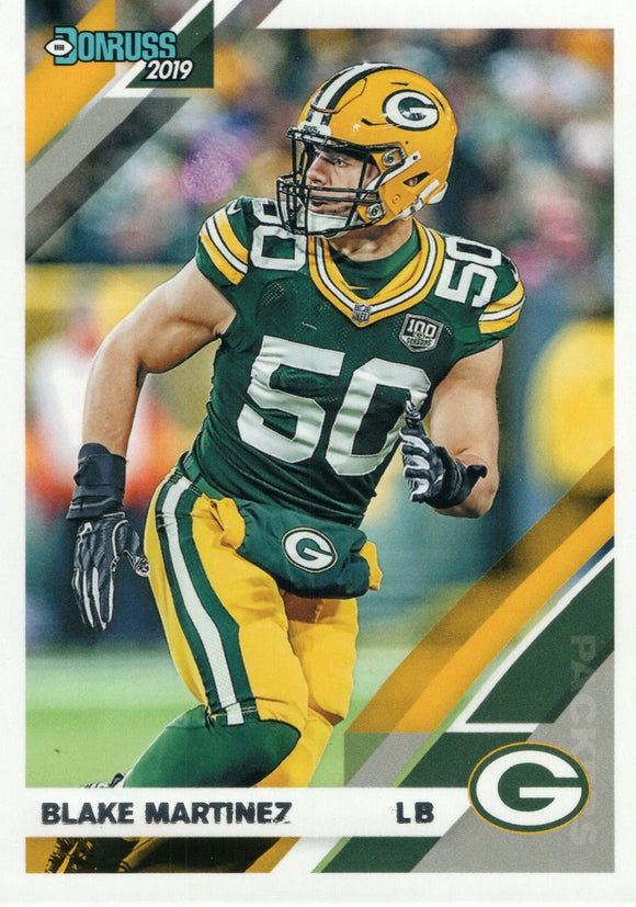 #103 Blake Martinez Green Bay Packers 2019 Donruss Football  Card