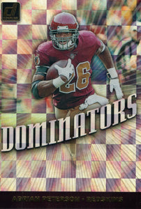 DOM-11 Adrian Peterson Dominators Washington Redskins 2019 Donruss Football  Card