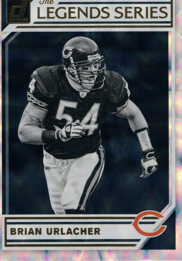 LS-10 Brian Urlacher The Legends Series Chicago Bears 2019 Donruss Football  Card