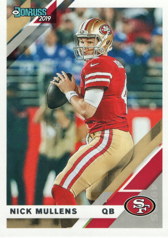#220 Nick Mullens San Francisco 49ers 2019 Donruss Football  Card