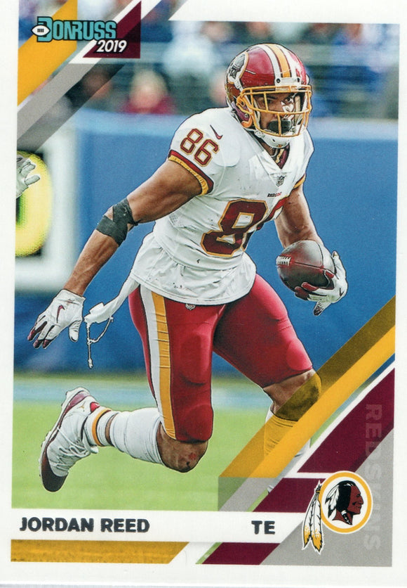 #191 Jordan Reed Washington Redskins 2019 Donruss Football  Card
