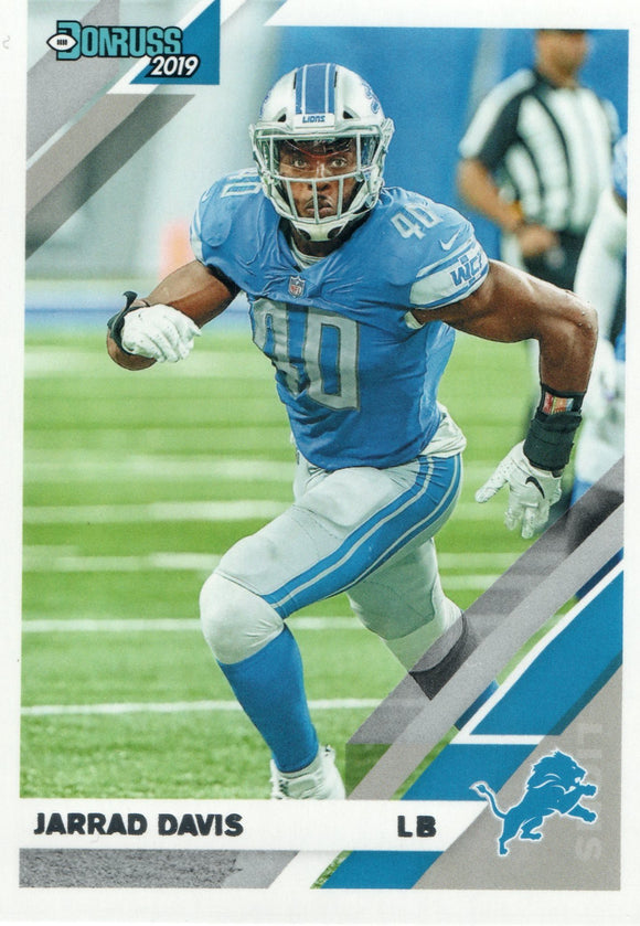 #95 Jarrad Davis Detroit Lions 2019 Donruss Football  Card