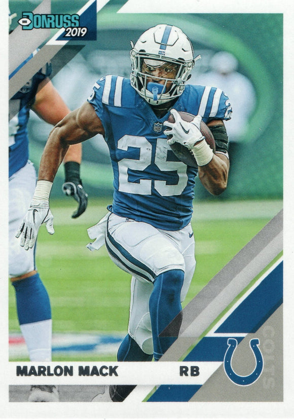 #118 Marlon Mack Indianaplois Colts 2019 Donruss Football  Card