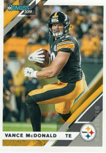 #215 Vance Mcdonald Pittsburgh Steelers 2019 Donruss Football  Card