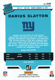 #338 Darius Slayton Rated Rookie New York Giants 2019 Donruss Football  Card
