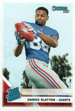 #338 Darius Slayton Rated Rookie New York Giants 2019 Donruss Football  Card