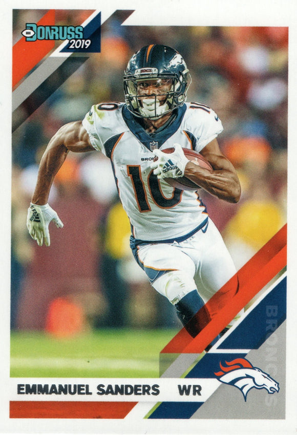#87 Emmanuel Sanders Denver Broncos 2019 Donruss Football  Card