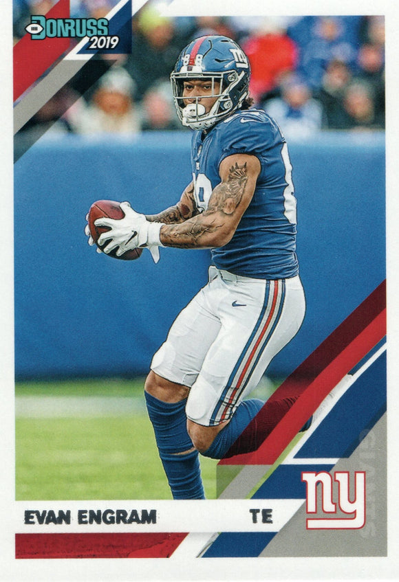 #182 Evan Engram New York Giants 2019 Donruss Football  Card