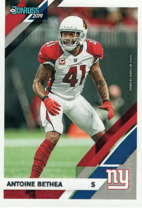#13 Antone Bethea New York Giants 2019 Donruss Football  Card