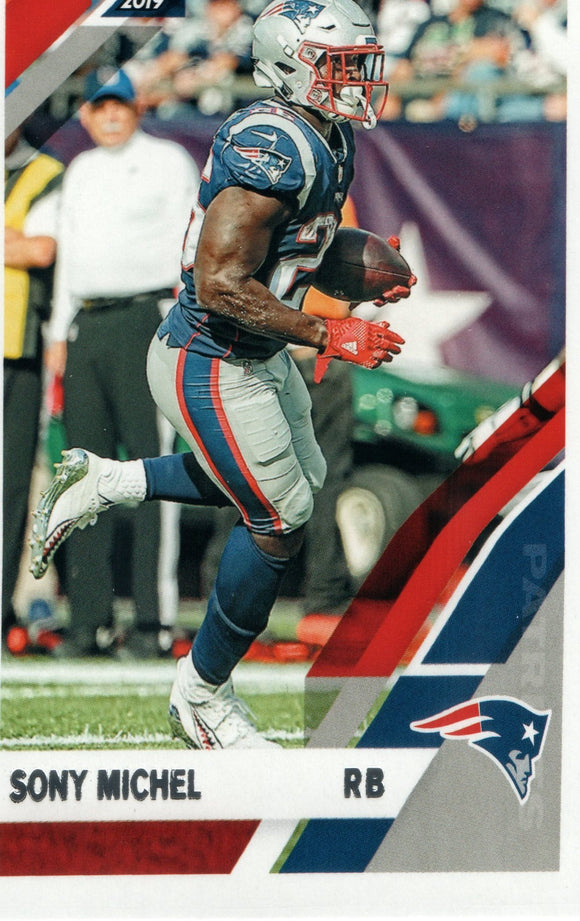 #163 Sony Michel New England Patriots 2019 Donruss Football  Card