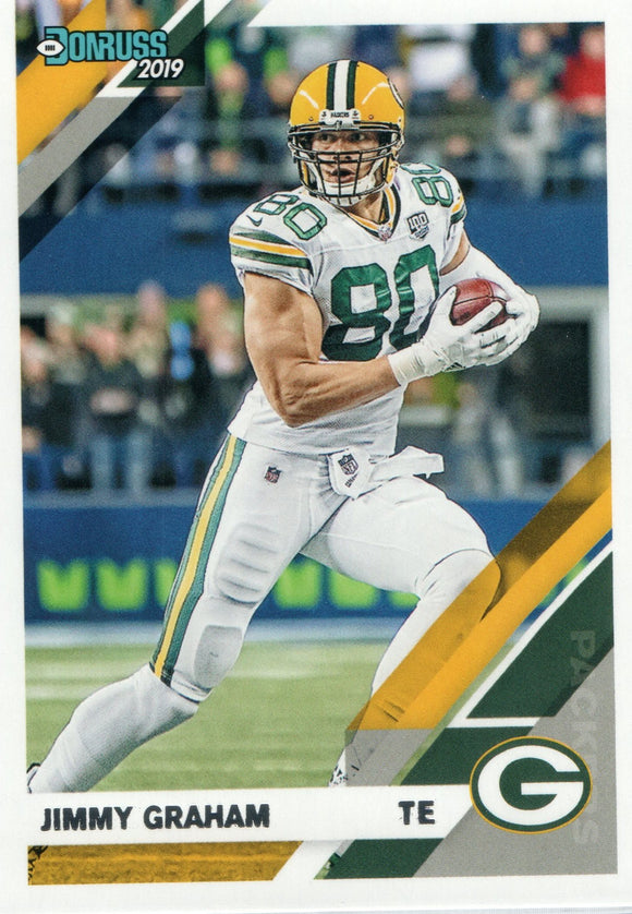 #102 Jimmy Graham Green Bay Packers 2019 Donruss Football  Card