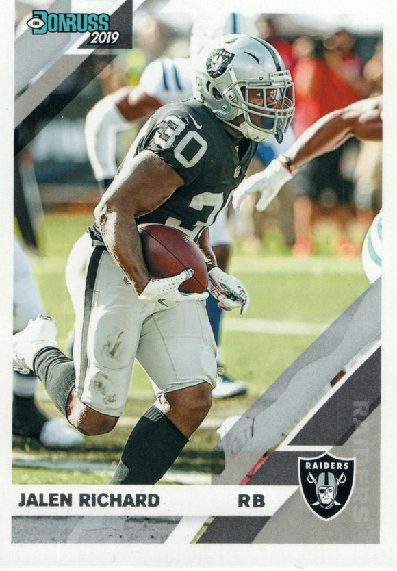 #198 Jalen Richard Oakland Raiders 2019 Donruss Football  Card