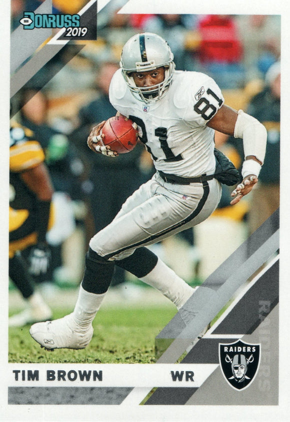 #201 Tim Brown Oakland Raiders 2019 Donruss Football  Card