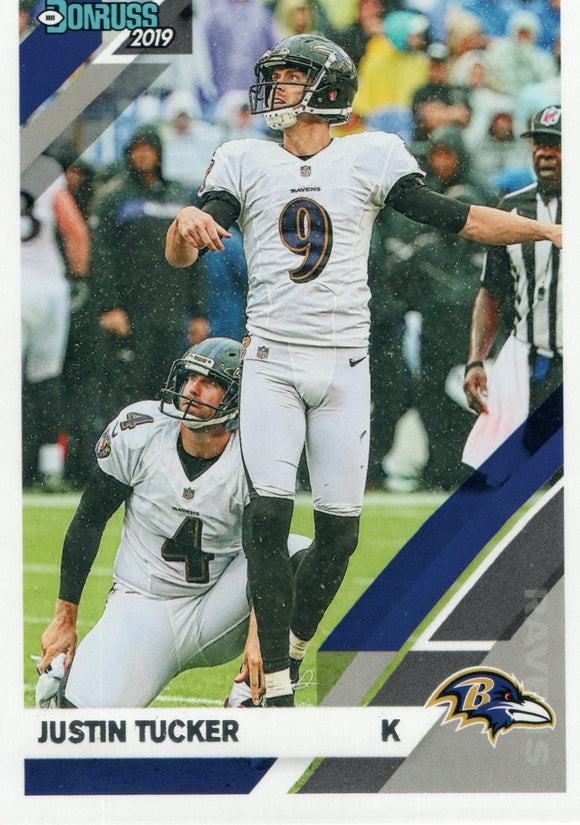 #29 Justin Tucker Baltimore Ravens 2019 Donruss Football  Card