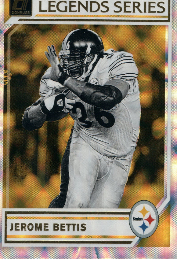 LS-17 Jerome Bettis The Legends Series Pittsburgh Steelers 2019 Donruss Football  Card