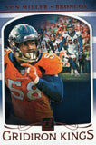 GK-15 Von Miller Gridiron Kings Denver Broncos 2019 Donruss Football  Card