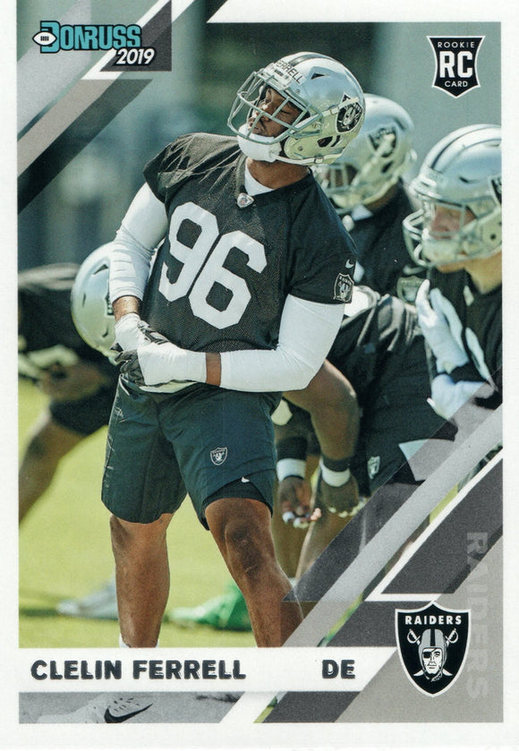 #254 Clelin Ferrell Rookie Oakland Raiders 2019 Donruss Football  Card