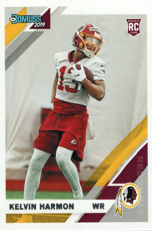 #299 Kelvin Harmon Rookie Washington Redskins 2019 Donruss Football  Card