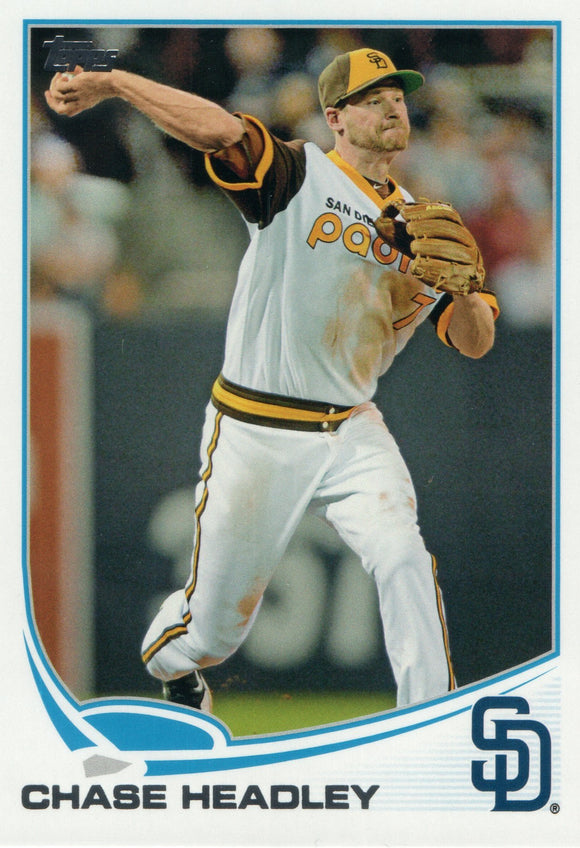 #653 Chase Headley San Diego Padres 2013 Topps Baseball Card