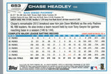 #653 Chase Headley San Diego Padres 2013 Topps Baseball Card