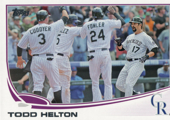 #532 Todd Helton Colorado Rockies 2013 Topps Baseball Card